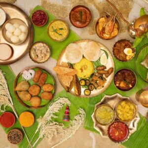 Traditional Royal Bengali thali