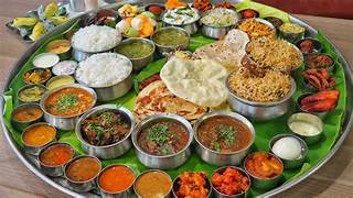Traditional Royal South Indian thali